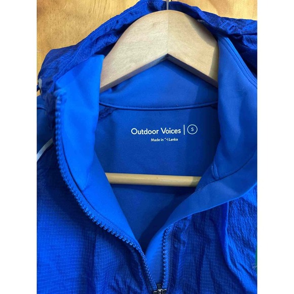 Size XS Outdoor Voices Blue Women's Long Sleeve Shirt - Picture 3 of 5